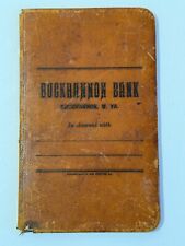 Antique Leather Bound Buckhannon Bank West Virginia WV Bank Deposit Book picture