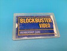 Vintage Blockbuster Video Laminated Membership Card picture