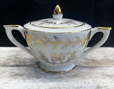 Lefton China 50th Wedding Anniversary Sugar Bowl w/Lid  Japan Hand Painted 274N picture