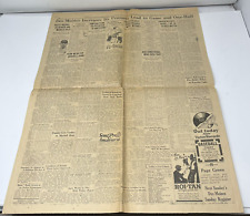 1925 Des Moines Register Sports Page Babe Ruth Tommy Loughran Bill Mehlhorn picture