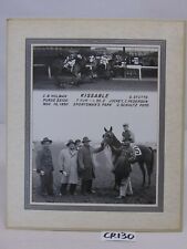 11-10-1950 PRESS PHOTO JOCKEYS ON HORSES RACE AT SPORTSMAN PARK-KISSABLE picture