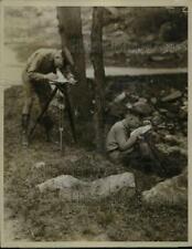 1926 Press Photo West Point Military Academy Cadets Outdoor Sketching, New York picture