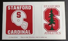 Postcard Vintage Stanford University Sticker/Decal Athletic Dept California  picture