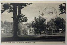 LANESBORO MASSACHUSETTS c1946 Wicks MT Greylock Cabins BERKSHIRE COUNTY Postcard picture
