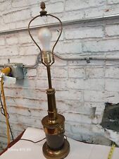 Vintage Stiffel Solid Brass Lion's Head Table Lamp Urn Style Mid Century Modern  picture