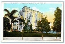 c1920 Home Sessue Hayakawa Exterior View Building Hollywood California Postcard picture