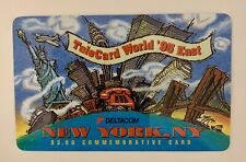 TeleCard World '95 East New York Phone Card Deltacom Excellent  Twin Towers picture