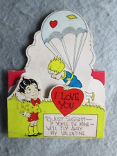 Vintage I Love You, To Just Suggest If You'll Be Mine, Valentine's Day Card picture