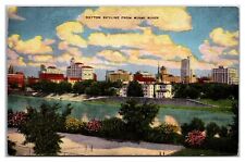 Dayton Skyline From Miami River Postcard picture