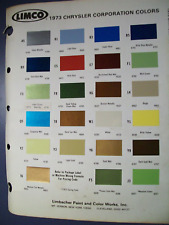 1973 Chrysler Plymouth Dodge Dart Challenger Cuda Charger Duster Paint Chips picture