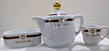 Hotel Sacher Wien Bauscher Germany 3 Piece Tea Set Teapot Creamer Sugar Tray EUC picture