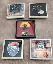 Lot Of 5 Collectible Ceramic Broadway Magnets:Phantom, Saigon, Les Miserable,etc picture