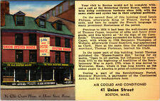 Postcard Boston Massachusetts Ye Olde Oyster House 41 Union Street picture