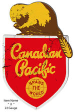 Canadian Pacific Reproduction Cut Out Railroad Metal Sign15x23.2 picture