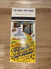 Bob Stupak’s Vegas World Hotel Casino Matchbook Cover “The Sky’s The Limit” picture