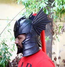 Medieval Daemon Targaryen Helmet Armor Viking Helmet Steel Aching Black Helmet picture