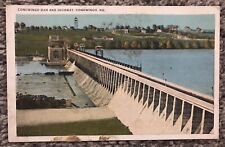 Vintage Conowingo Dam & Highway MD Unused Postcard Tichnor Quality Views picture