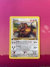 Pokemon Card Tauros Jungle 1st Edition 47/64 Uncommon Near Mint Condition picture