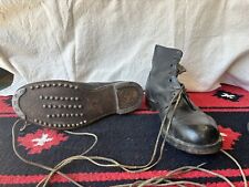 Original WW2 British Army Ammo Boots Combat Leather Boots  picture