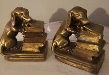 vintage pm craftsman brass bookends picture