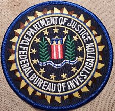 US United States DOJ FBI Shoulder Patch (3.5In Diameter) picture