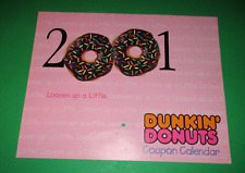 2001 Dunkin Donuts Wall Calendar 11 x 9 inches picture