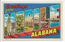 Greetings From Mobile, Alabama large letter postcard picture