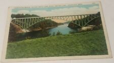 Vintage 1933 postcard French King Bridge Greenfield Massachusetts Erving Gill picture