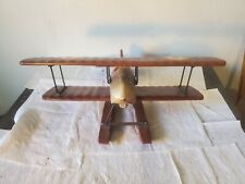 Decorative Wooden Biplane Airplane 24
