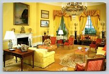French Furnishings in Yellow Oval Room at White House 4x6 VINTAGE Postcard 1571 picture