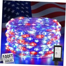  100ft 300led Outdoor Red White and 100FT 300 LED Green Wire red white and blue picture