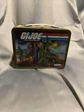 vintage metal lunch box gi joe lot-1982 With Thermos. picture