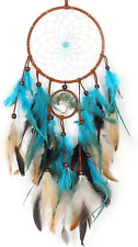 Dream Catchers with Tree of Life and Teal Feather Indian Handmade  picture