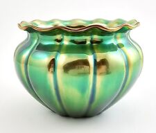 Zsolnay Eosin Segmented Vase - Green picture