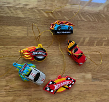 Hot Wheels 5 Piece Mini Holiday  Christmas Ornament Set picture
