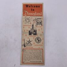 Vintage 1958 Welcome to Disneyland Brochure Map Guide Pamphlet Souvenir Original picture