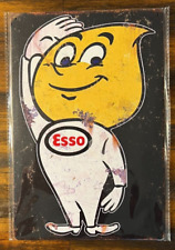 Happy The Esso Oil Drop Man Novelty Metal Sign 12