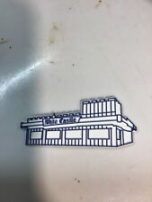 Vintage White Castle Restaurant Shaped Magnet 1980’s or older Blue/White picture