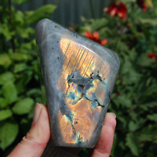 SALE was 128 | 4.5in 1.4lb Sunset Labradorite Crystal Freeform Tower Large Spect picture