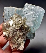 300 Gram Double Aquamarine Crystal Specimen From Skardu Pakistan picture