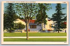 Postcard Home of Robert Taylor Beverly Hills California picture