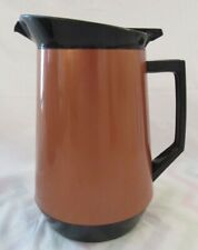 Vintage Midcentury Modern Vollrath Insulated Conference Pitcher Bronze and Black picture