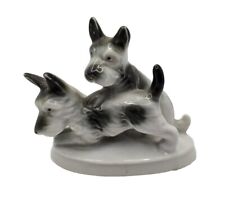 Vintage Figurine Scottish Terriers Scotty Dogs Ceramic Made In Japan picture