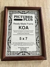 Vtg Picture Plus 5 X 7 KOA Wood Frame Hand Sanded And Oiled From Hawaii Quality picture