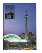 Toronto, Ontario, Canada - CN Tower and Skydome in the Background Postcard 4x6 picture