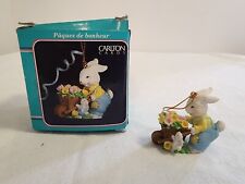 Special Delivery Carlton Cards Easter Ornament Bunny Wheelbarrow picture
