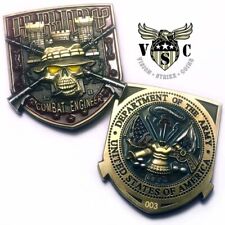 US Army Combat Engineer 12 Bravo MOS Veteran Prior Service Military Coin picture
