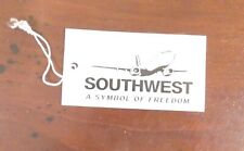 SOUTHWEST AIRLINES CLASSIC BOEING 737 A SYMBOL OF FREEDOM LUGGAGE BAG TAG NEW picture