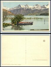 SWITZERLAND Postcard - Thunersee mit Eiger, Monch, Jungfrau LOT #G1 picture