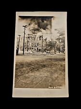 1923 Georgetown MA Rppc Building Fire Photograph Postcard picture